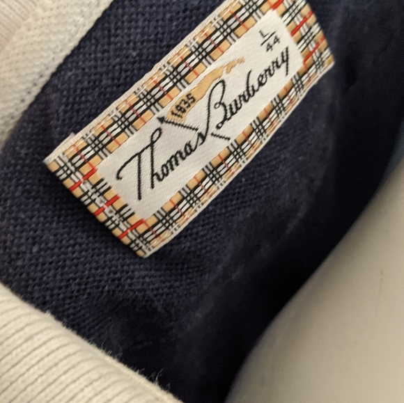Thomas Burberry Logo Golf Polo Tank Vintage Authentic - Picture 5 of 6